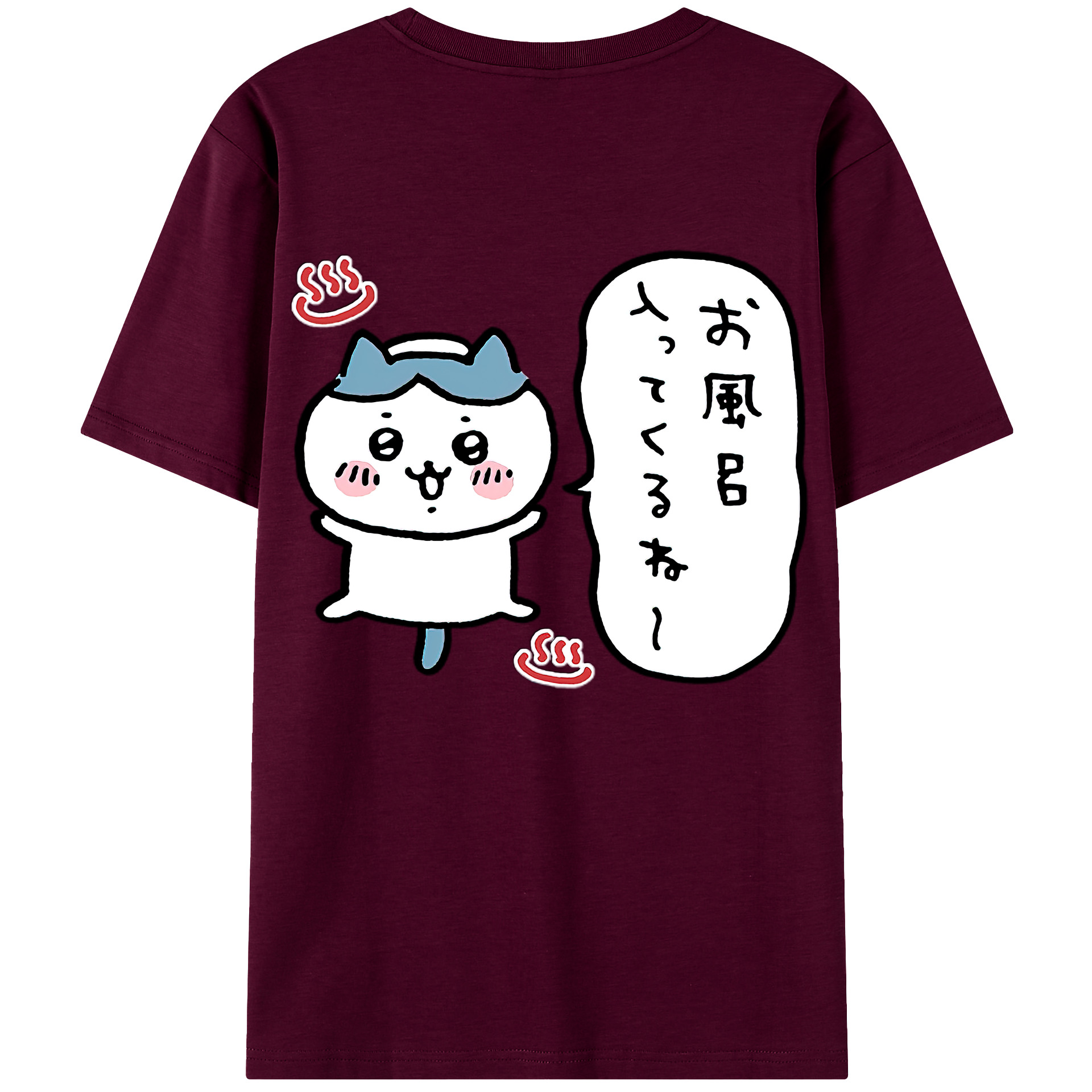 （画像用） ちいかわ ハチワレ Chii-kawa hachiware レディース半袖Tシャツ(バックプリント)